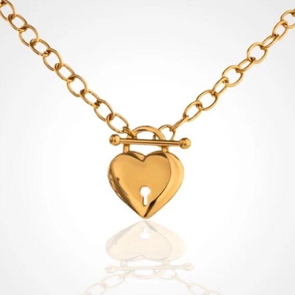 Heart lock necklace - Picture 3 of 3